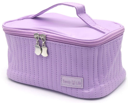 Make - up Tas met Handvat - Div kleuren - Toilettas met Vakjes 20x12x10cm - Medase
