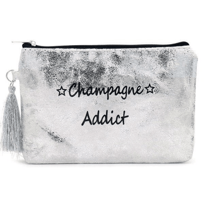 Make - up/Toilet tas champagne addict - Zilver - Medase