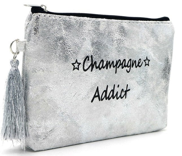 Make - up/Toilet tas champagne addict - Zilver - Medase