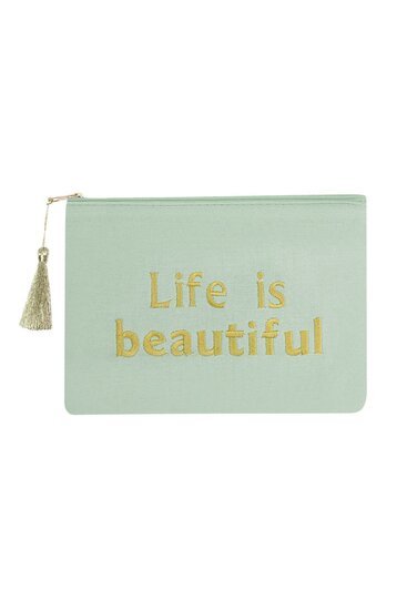 Make - up/Toilet tas Life - Blauw - Medase