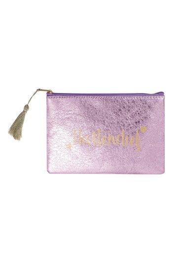 Make - up/Toilet tas metallic hartendief - Paars - Medase