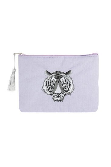 Make - up/Toilet tas tiger - Paars - Medase