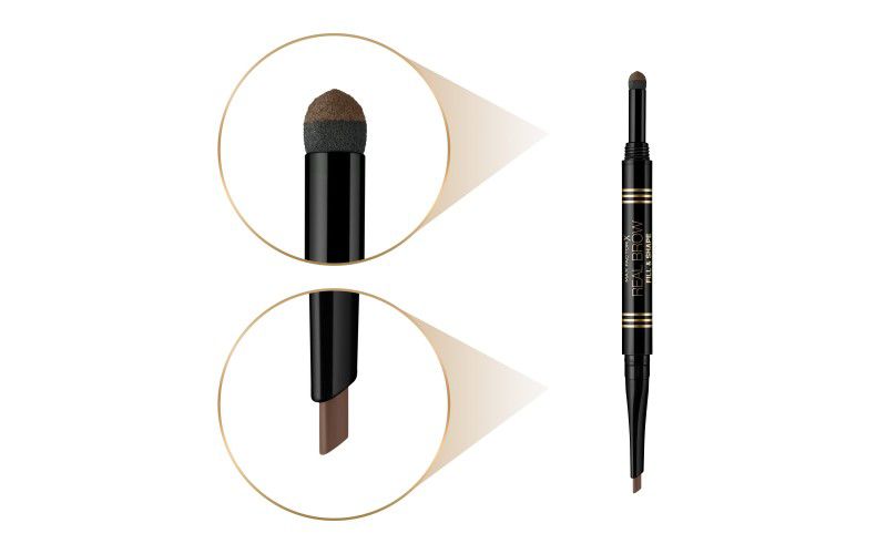 Max Factor Real Brow Fill & Shape 001 Blonde potlood poeder applicator detail wenkbrauwen vullen definiëren