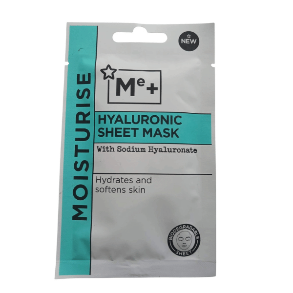 Me+ Hyaluronic Sheet Mask met sodium hyaluronate - Medase
