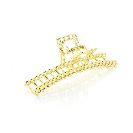 Metalen haarklem chain - goud - Medase