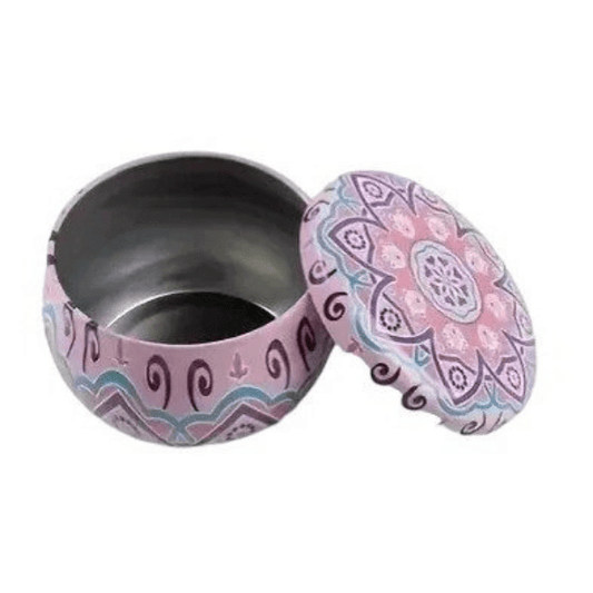 Metalen opberg blikje - Roze - Medase