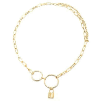 Metalen riem Lock - Goud - Medase