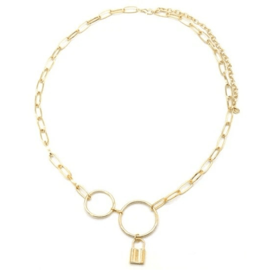 Metalen riem Lock - Goud - Medase