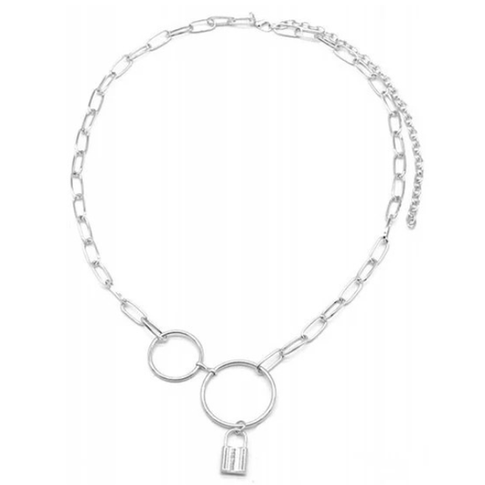 Metalen riem Lock - Zilver - Medase