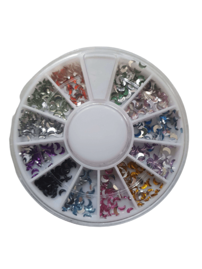 Nail art carrousel halve maan - gekleurd - Medase