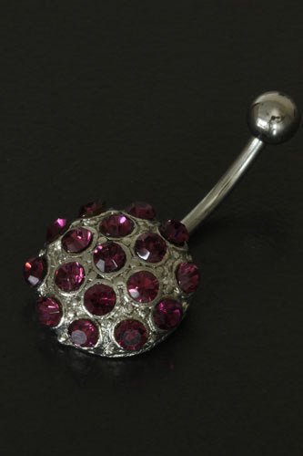 Navel Piercing rond paars - Medase
