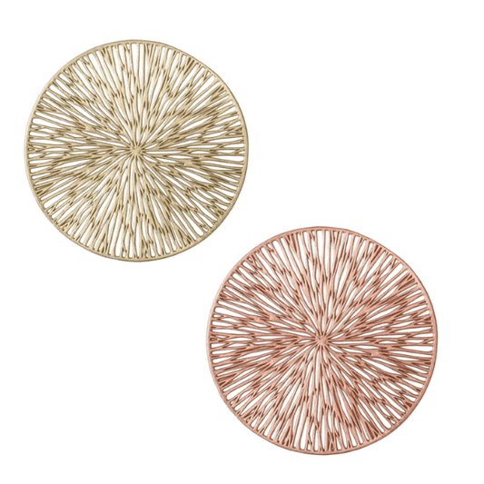Onderzetters Goud/Rosé - Set van 2 Stuks Ø10cm - Medase