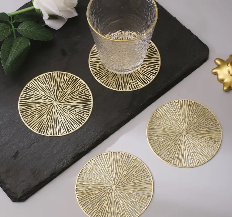 Onderzetters Goud/Rosé - Set van 2 Stuks Ø10cm - Medase