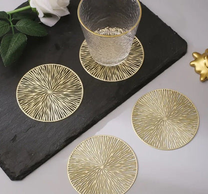 Onderzetters Goud/Rosé - Set van 2 Stuks Ø10cm - Medase