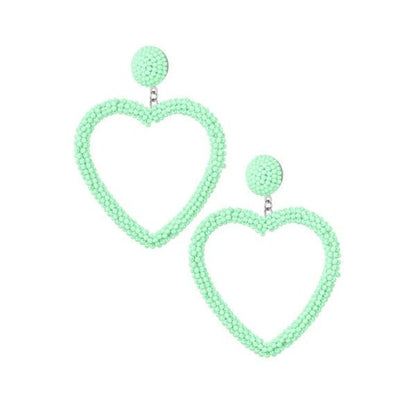 Oorbellen candy heart - Groen - Medase