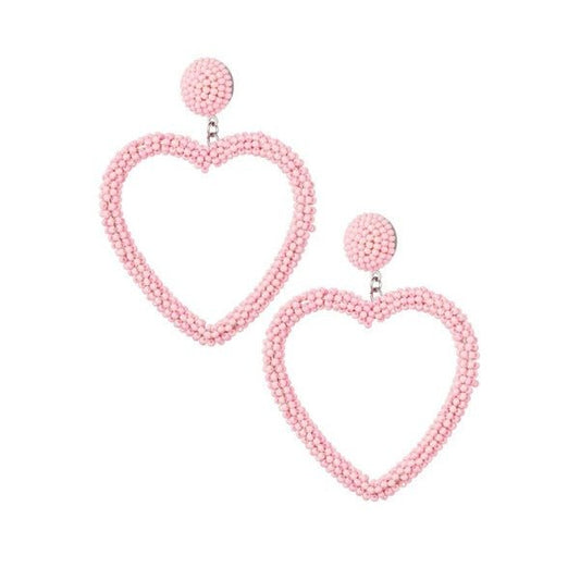 Oorbellen candy heart - Roze - Medase