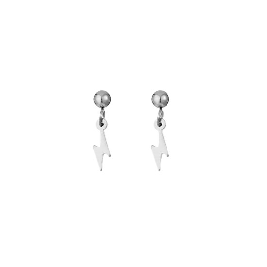 Oorbellen lightning - Zilver - Medase