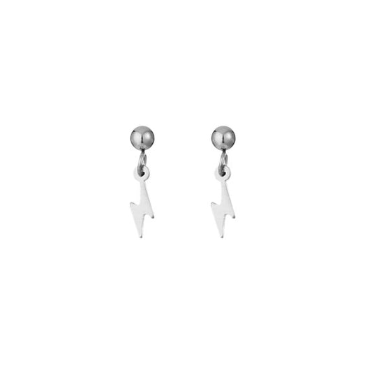 Oorbellen lightning - Zilver - Medase