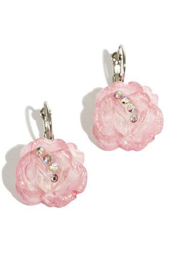 Oorbellen roosjes - Roze - Medase
