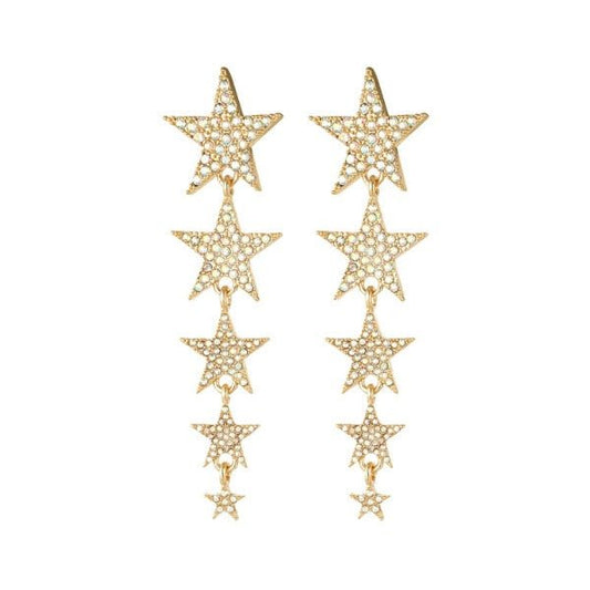 Oorbellen Shooting stars - Goud - Medase