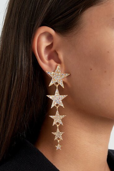 Oorbellen Shooting stars - Zilver - Medase