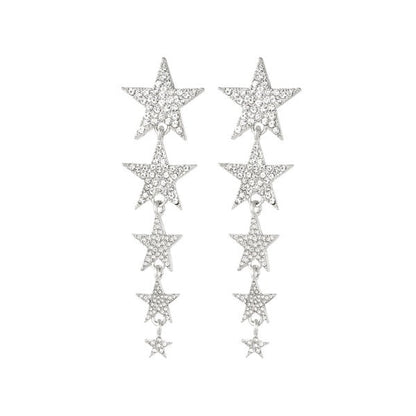 Oorbellen Shooting stars - Zilver - Medase