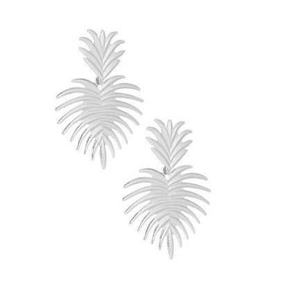 Oorbellen spiked leaves - Zilver - Medase