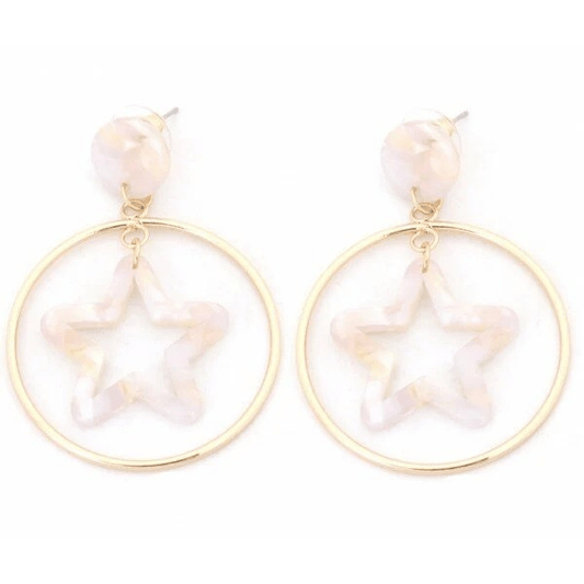 Oorbellen stary - Goud - Medase