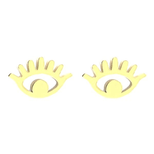 Oorknopjes eye stainless steel - Goud - Medase