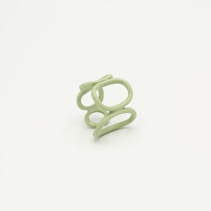 Opengewerkte ring - Groen - Medase