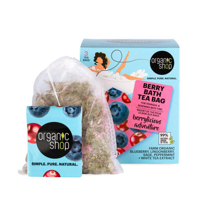 Organic Shop Berry Bath Tea Bag - Berrylicious Adventure 3 Stuks - Medase