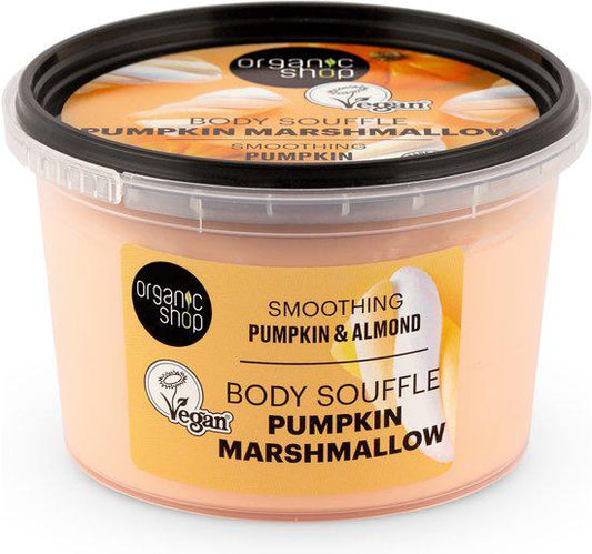 Organic Shop Body Soufflé – Pumpkin Marshmallow – Vegan Verzorgende Bodycrème 250 ml - Medase