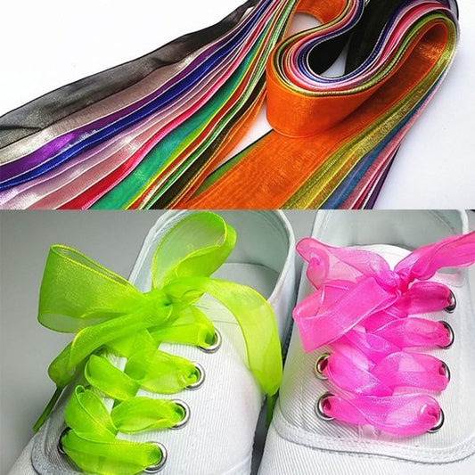 Organza veters 1.20 lang - diverse kleuren - Medase