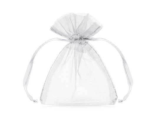 Organza Zakje Wit – 9 x 12 cm – Per Stuk - Medase