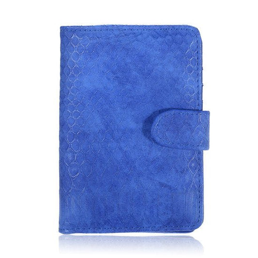 Paspoort hoesje croco - Blauw - Medase