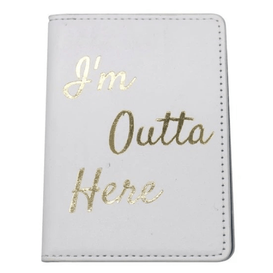 Paspoort hoesje outta here - Wit - Medase