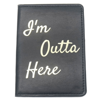 Paspoort hoesje outta here - Zwart - Medase