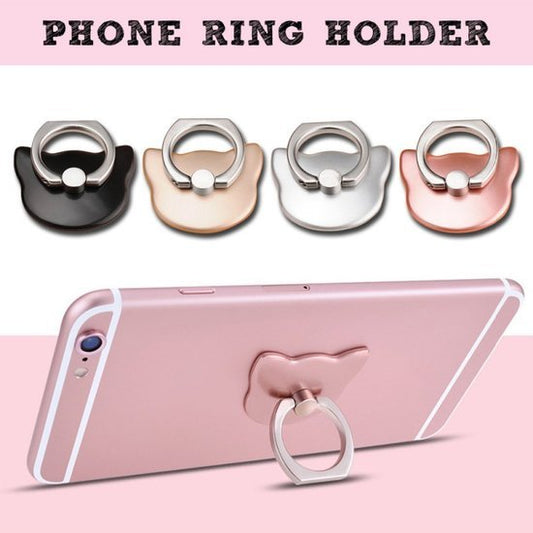 Phone ring Cat - Zilver - Medase