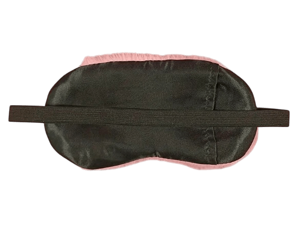 Pluche Slaapmasker met Wimpers - Roze Fluffy Oogmasker 19,5x11cm - Medase