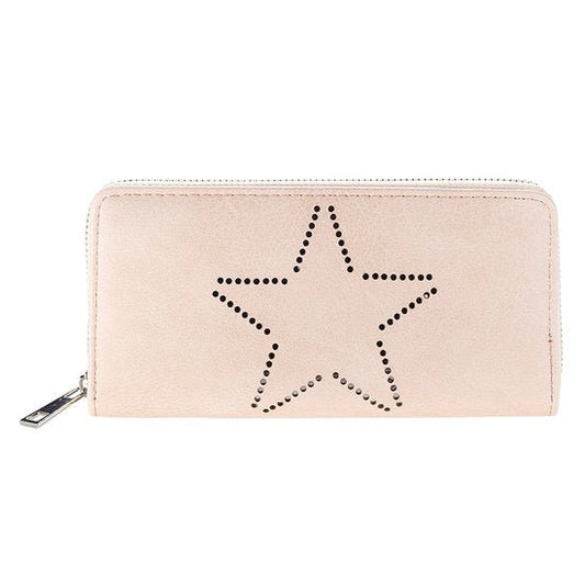Portemonnee Shiny star - Zalm Roze - Medase