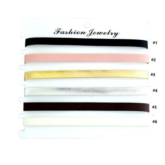 Pu leren chokers - Div kleuren - Medase