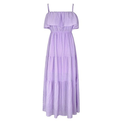Purple boho dress - Maat L - Medase