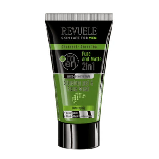 Revuele Charcoal & Green Tea 2in1 Shaving Gel - Medase