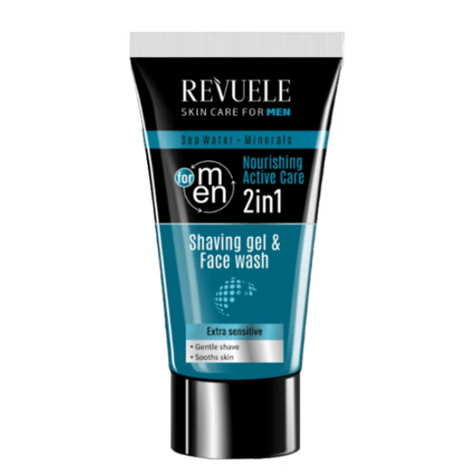 Revuele skin care for men Shaving Gel and Face Wash 2in1 - Medase