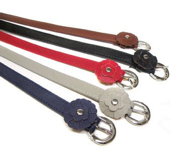Riem met bloem - zwart - Medase