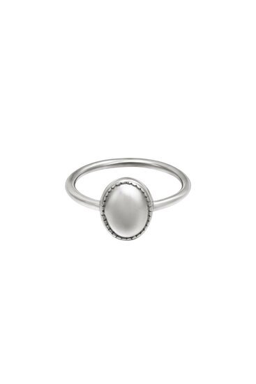 Ring Clean Oval - Zilver mt 16 - Medase