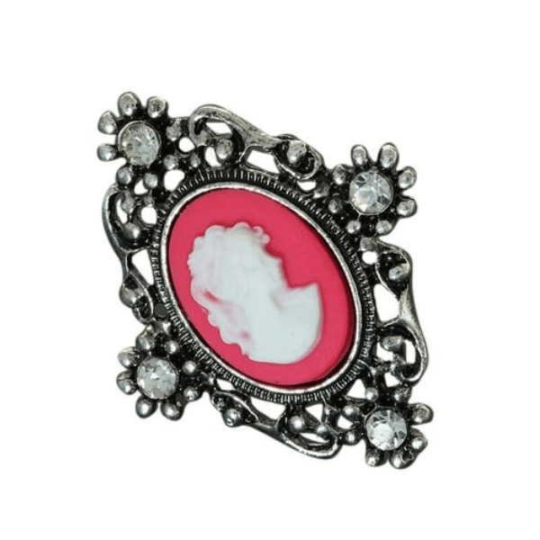 Ring met cameo - Roze - Medase