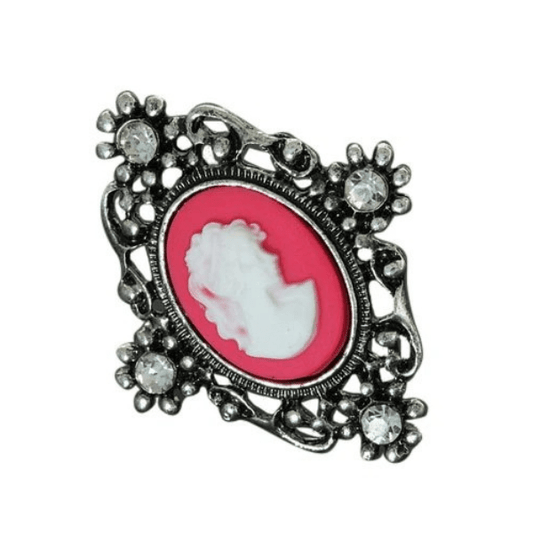 Ring met cameo - Roze - Medase