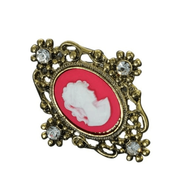 Ring met cameo - Roze - Medase