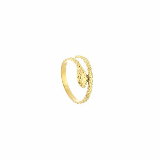 Ring snake - Goud/ Maat 17 - Medase